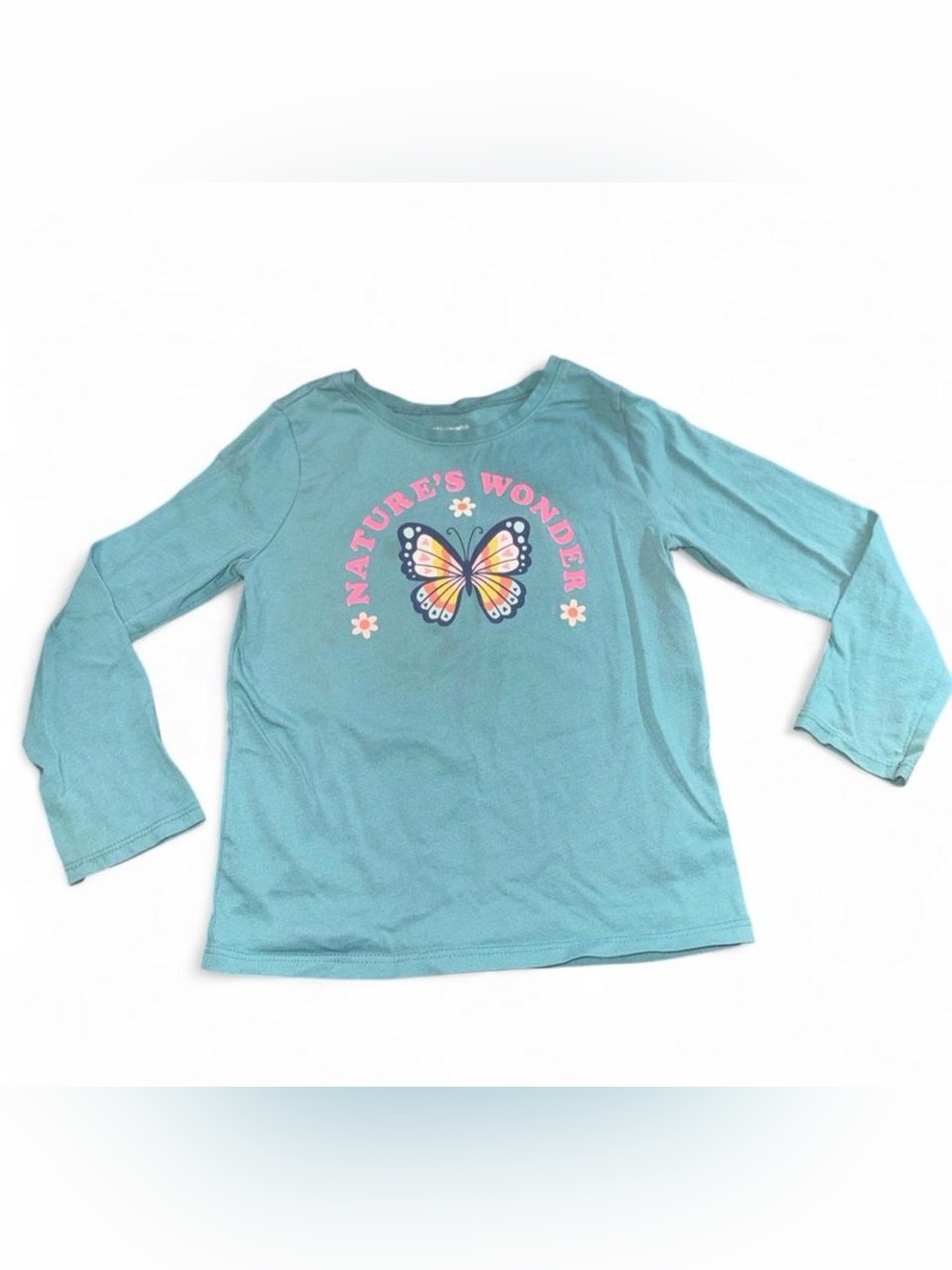 Garanimals Teal Long-Sleeve Butterfly Tee